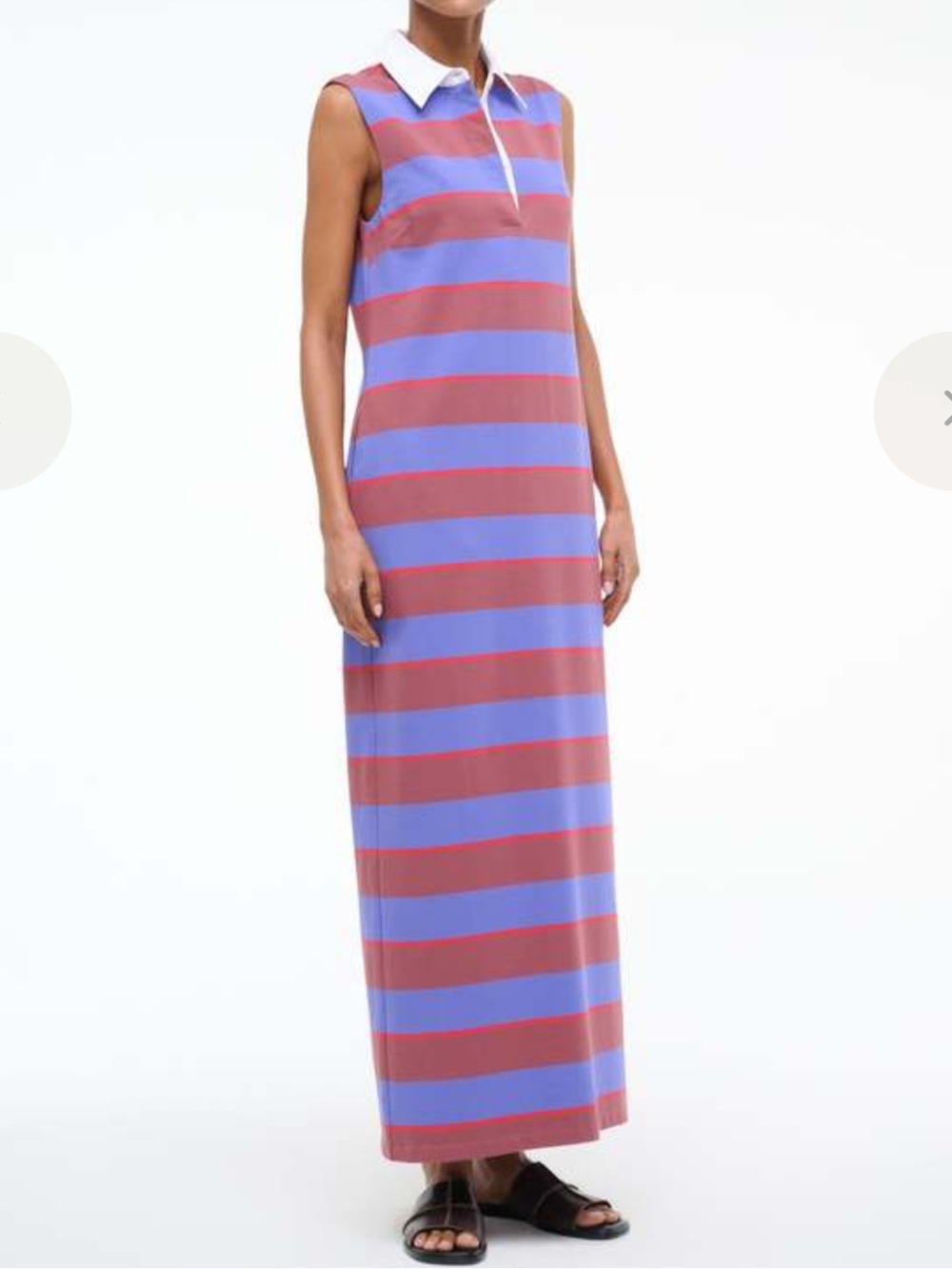 NWT STAUD JULIUS DRESS - ATLAS RUGBY STRIPE-never worn